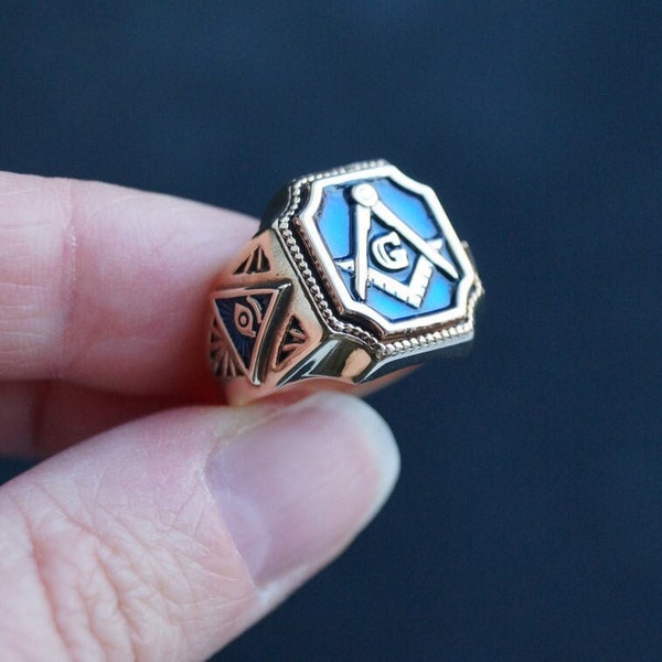 Masonic signet ring Freemason ring