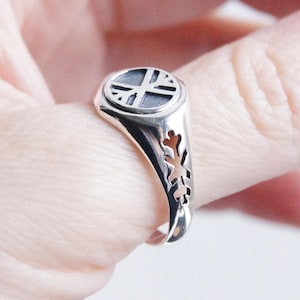 Yggdrasil Ring | Tree of Life Norse Jewelry | Sterling Silver Viking Ring | Spiritual Unisex Ring | Gift for Him Her