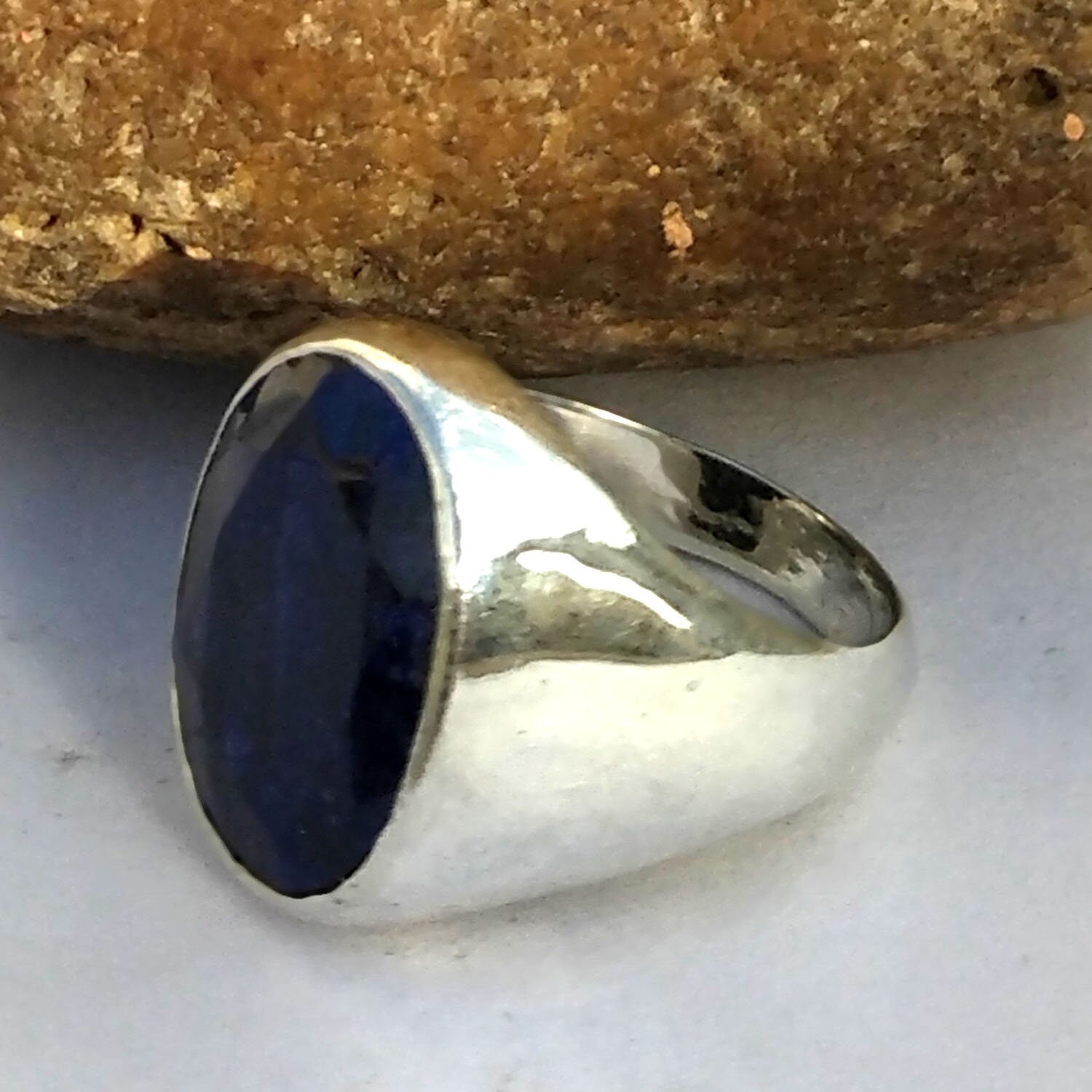 Blue Sapphire Ring925 Sterling Silver Blue Sapphire - Etsy