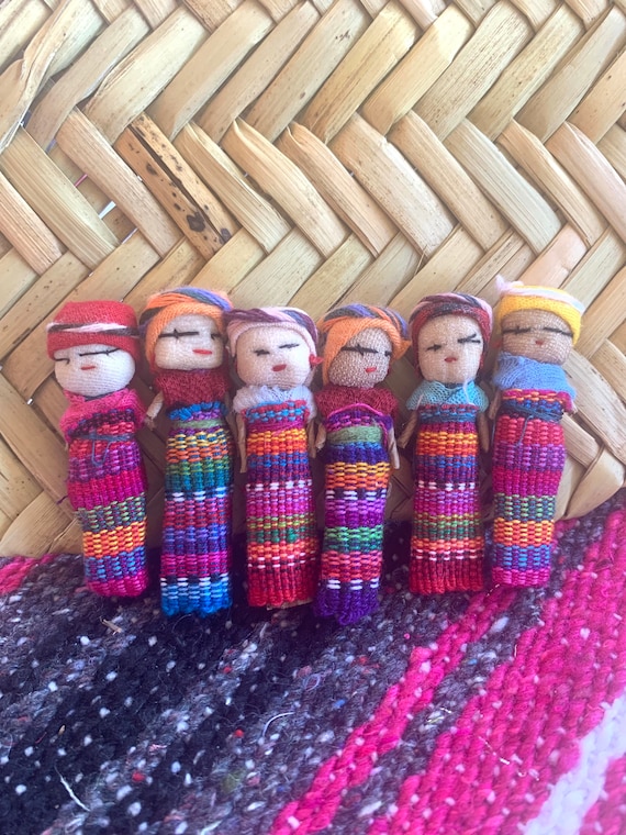 Worry Dolls, Mexican Dolls, Guatemalan Doll, Trouble Doll, Mexican Worry  Dolls, SET of 10 