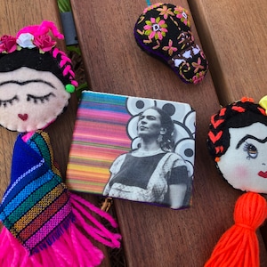 Portefeuille mexicain fabriqué à la main, authentique et magnifique autoportraits d'inspiration mexicaine, le meilleur cadeau pour les amateurs de frida