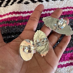 Genuine labradorite rings Authentic .925 sterling silver rings from Taxco Mexico Healing stones Stunning craftsmanship Protective amulet image 10