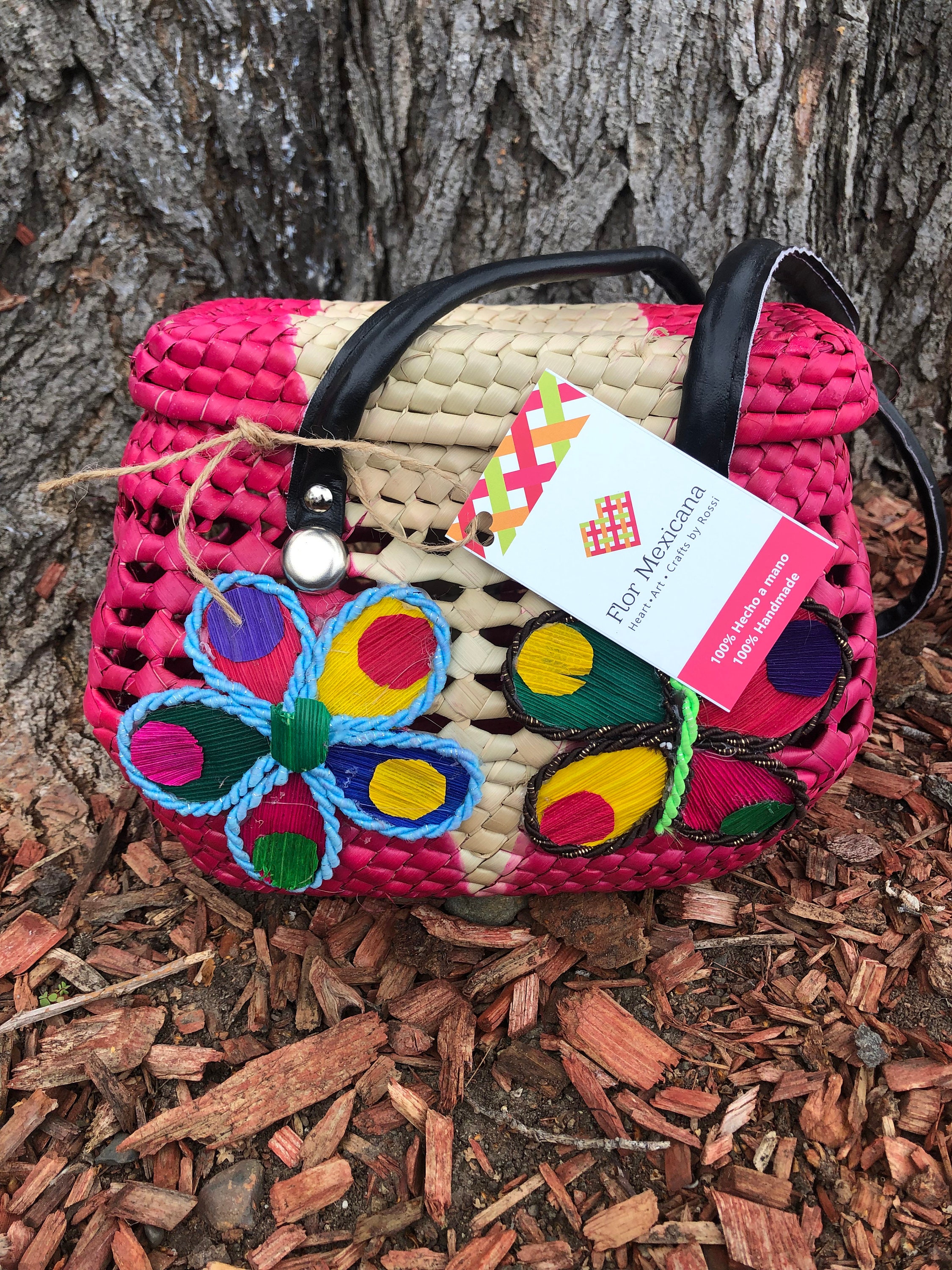 Bolsa artesanal mexicana/ bolsa de mano/Natural hojas de palma | Etsy España