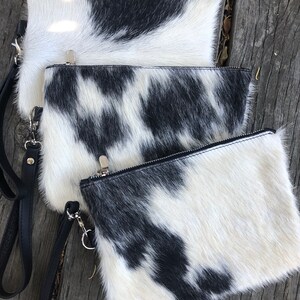 Pochette en cuir de vachette véritable pour femmes, magnifique sac à main en cuir authentique, fourrure de vachette authentique, sac à main de rodéo de style occidental, bracelet de cow-girl