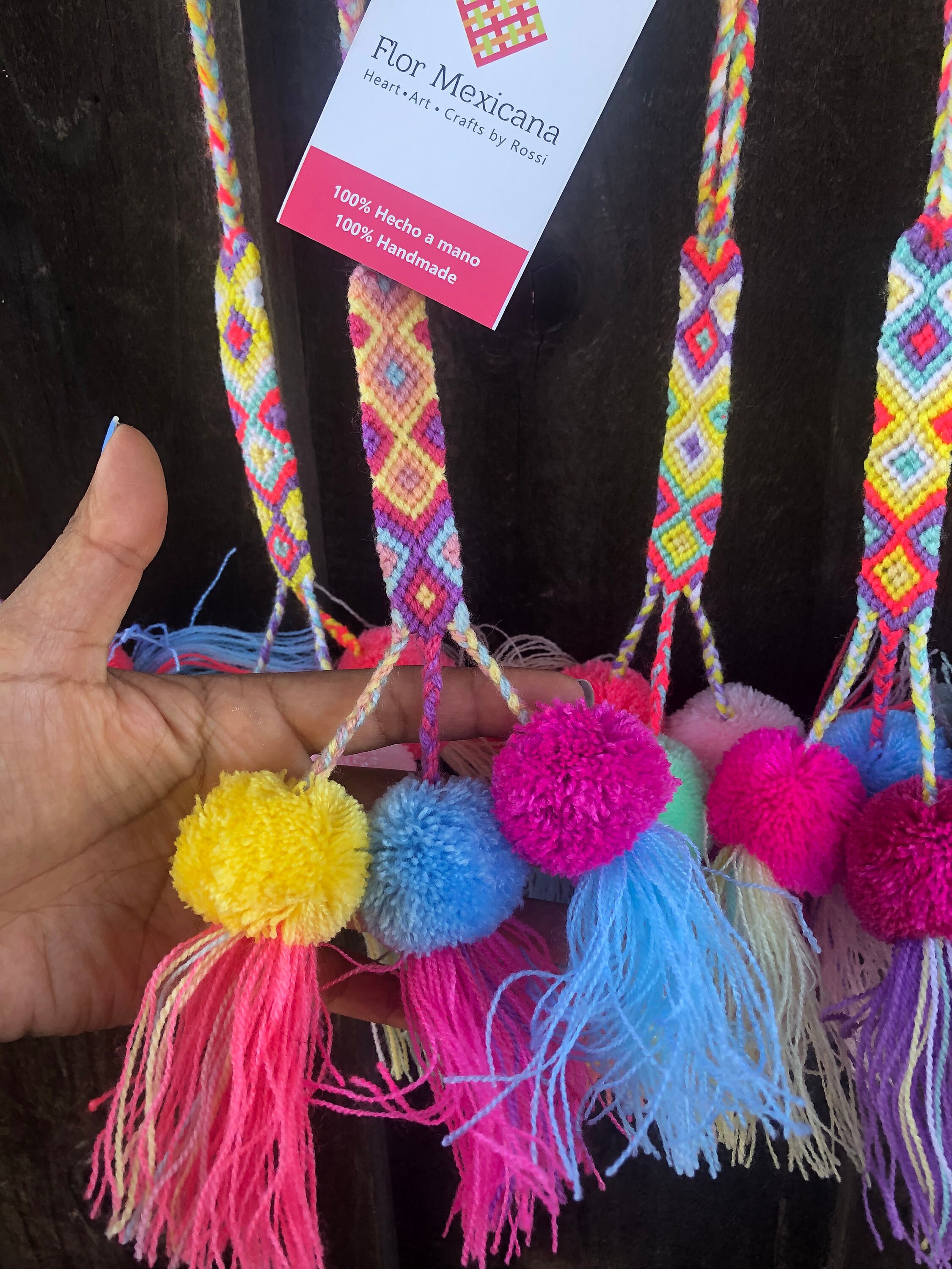 Tassels Handmade Mexican tassels boho pom poms tassels pompoms Etsy
