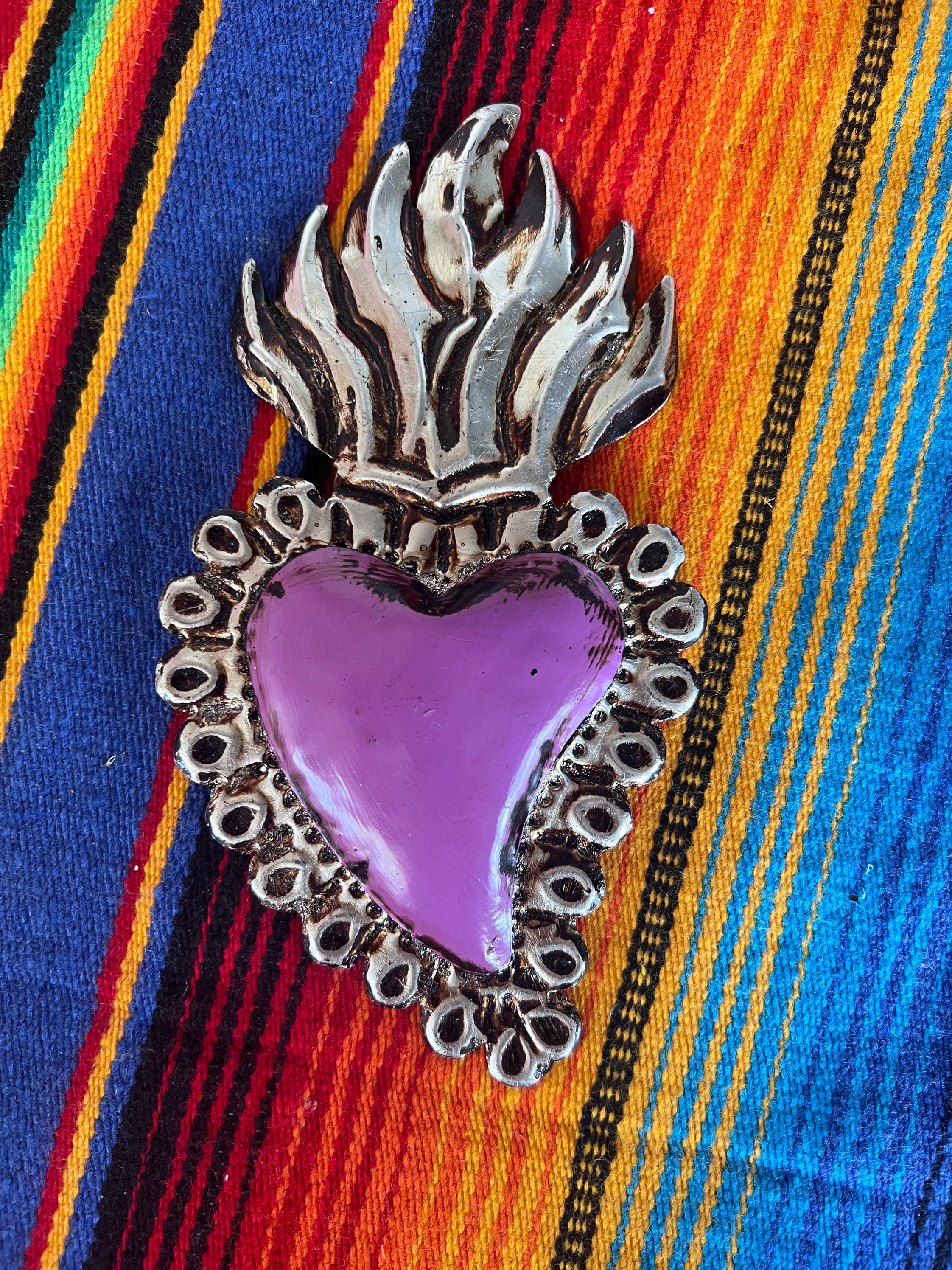 メキシコの聖心ミラグロハートカトリックギフト本物のメキシコの民芸品バレンタインデーギフト素晴らしいホームデコレーションMi corazon -  Etsy 日本