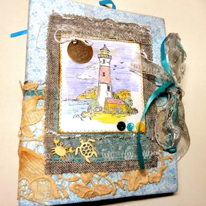 Junk Journal - Handmade Seaside Junk Journal