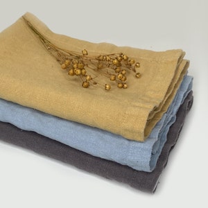 Linen Napkins • Soft Stonewashed Table Napkins • Handmade Rustic Table Decor