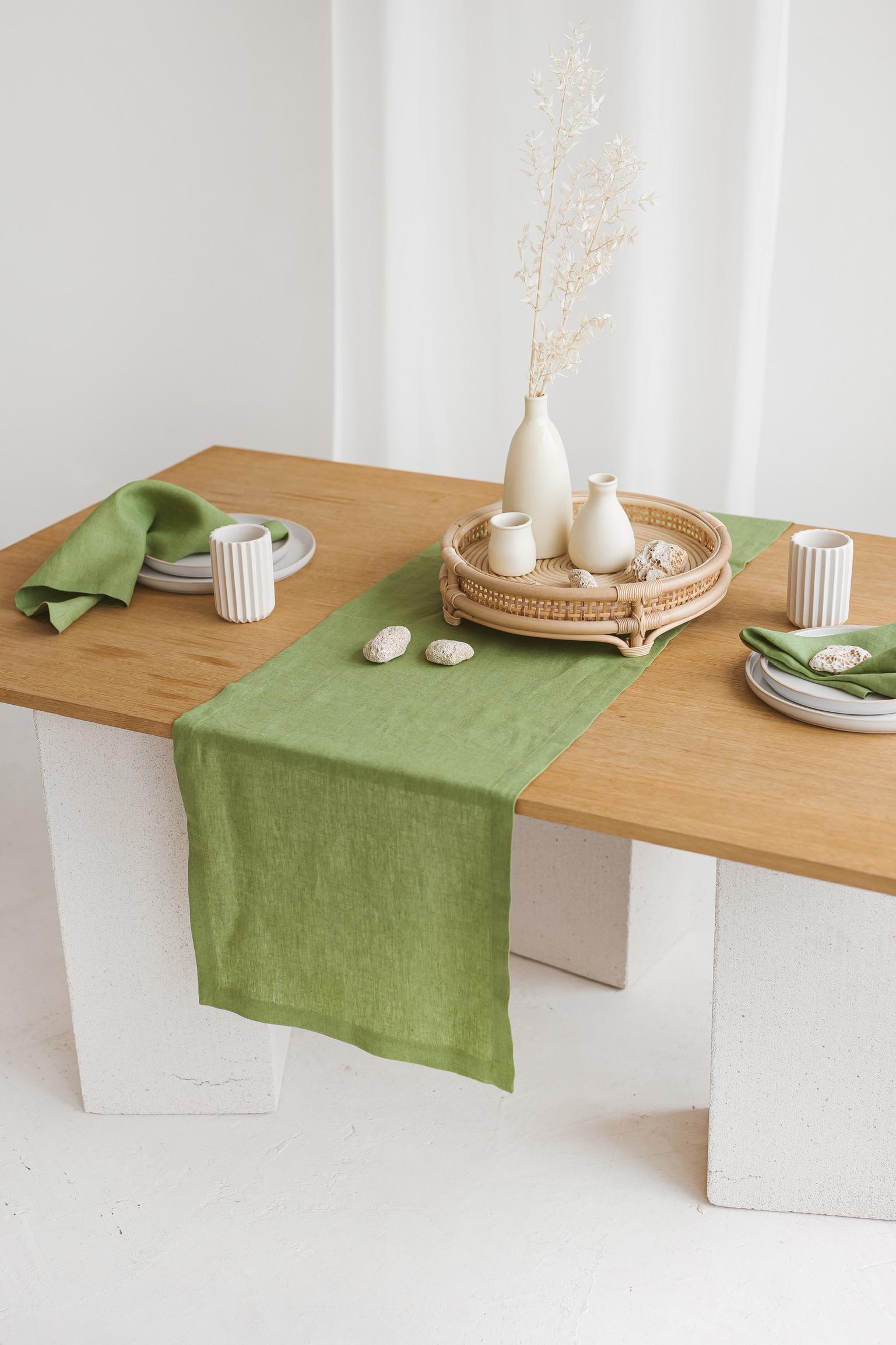 Handmade Linen Runner • Table Counter Chest of Drawers - Etsy