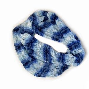 Mohair-Snood-Infinity-Schal • Superweicher Melange-Winterschal • Mohair-Angora-Schal