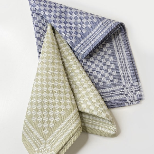 Checkered Linen Kitchen Towel • Thick and Durable Tea Towel  Hand Towel