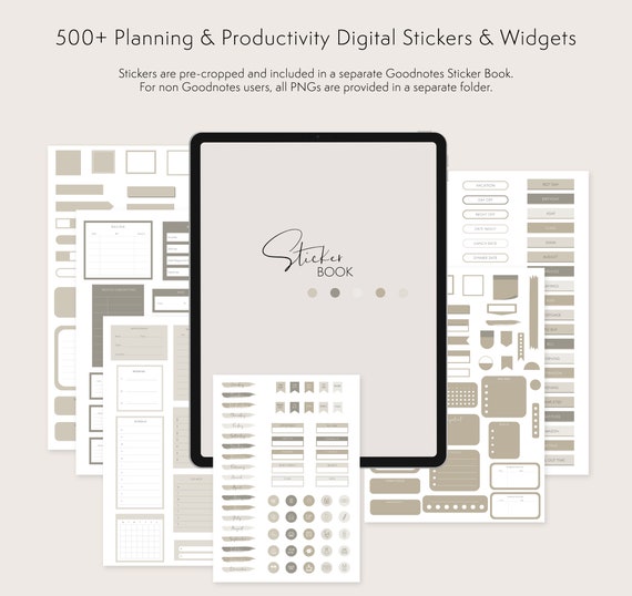 Oriday | New Daily Planner Sticker Pack - 500+ Stickers, Perfect size, Premium Design & Materials