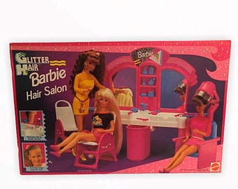 Mattel 1993 extremely Rare Glitter Hair Barbie - Etsy