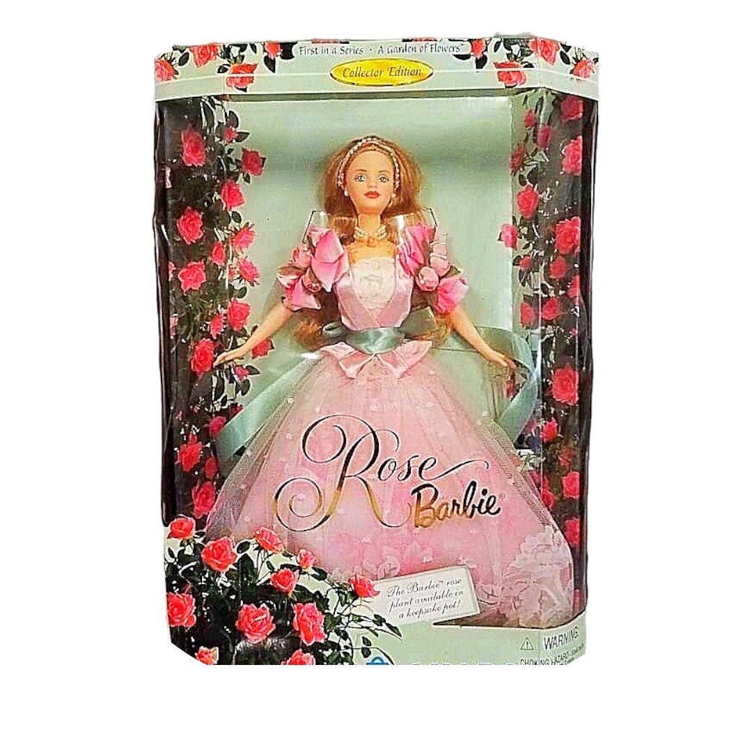 NIB 1998 Rose Barbie - 1st in Series a Garden of