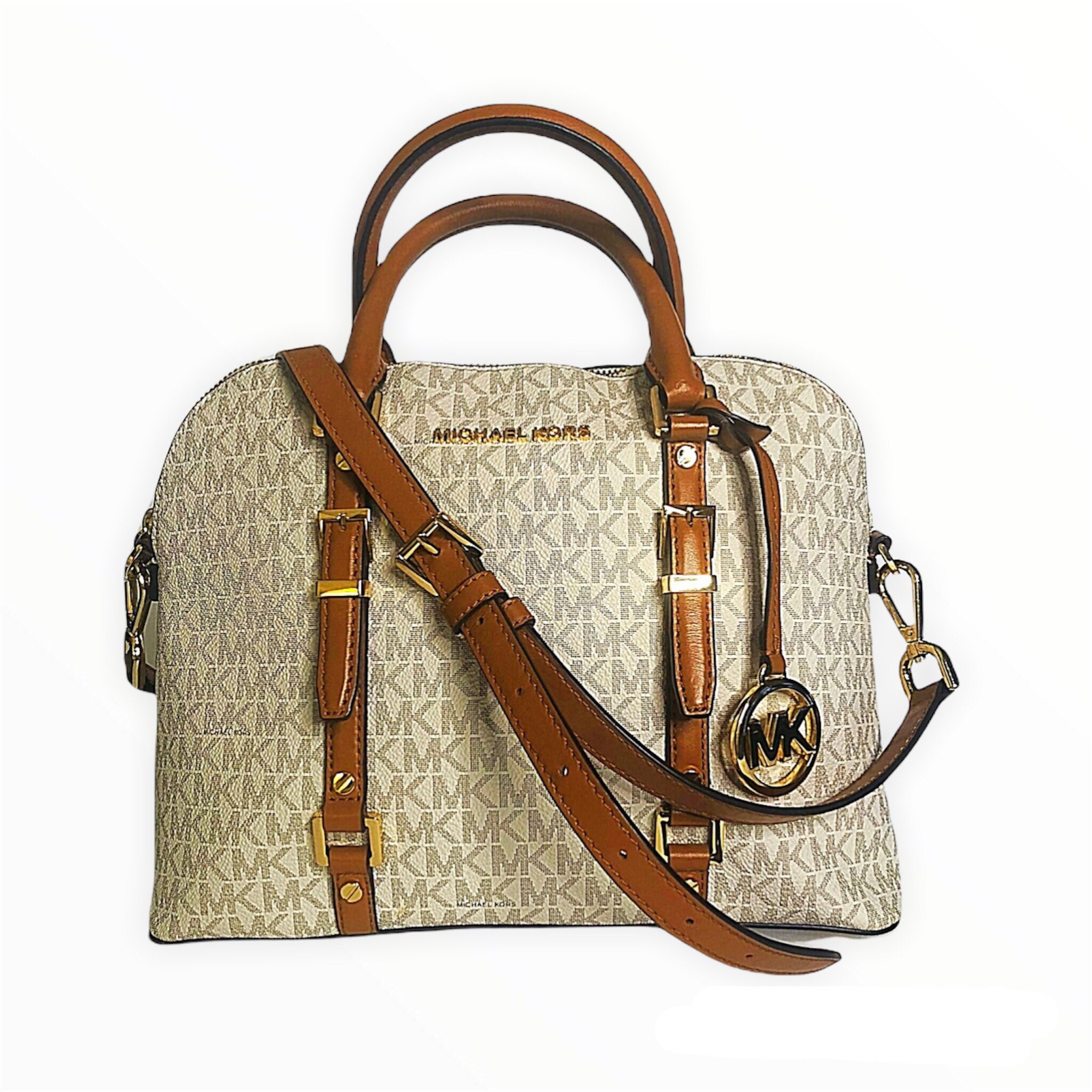 Michael kors signature bedford legacy dome satchel Clearance