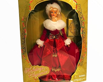 Jakks Pacific, Holiday Elegance (años 90), muñeca de colección, en perfecto estado. "Nueva".