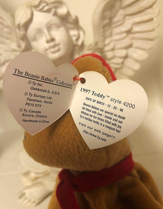 1997 teddy style 4200 beanie baby value