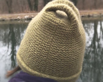 Knitting pattern Hat with Handle in English