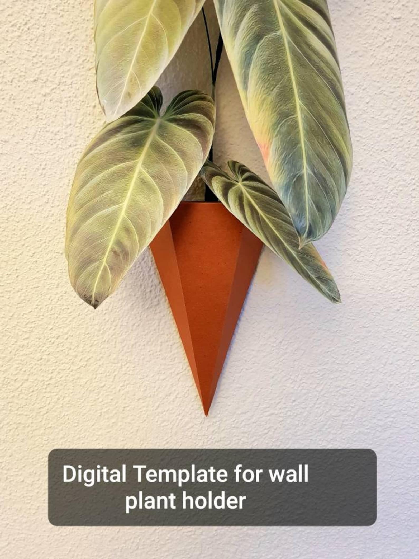 Paper wall holder for paper plant wall art Etsy España