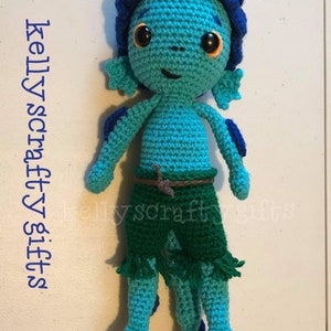 Seamonster Crochet Inspired Amigurumi Doll. *FREE SHIPPING!