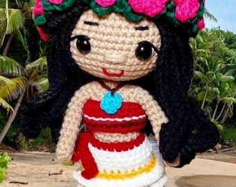 Crochet Moana Doll: Handmade Island Princess Plush