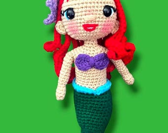Crochet Ariel Doll: Handmade Little Mermaid Plushie