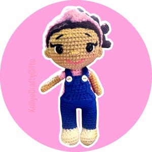 Handmade Ms. Rachel Amigurumi Doll.  10 inches in height, great gift for kids, educational toy, stuffed toy, Ms. Rachel headband Doll