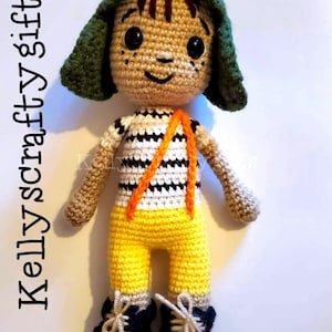 El Chavo Del 8 inspired crochet doll, Collectible gift for any fan.