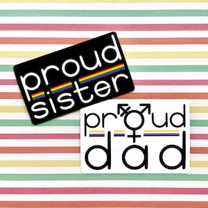 Stolze Familie Aufkleber | LGBTQ Transgender Verbündete