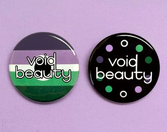 Botón de belleza voidpunk / Orgullo de la comunidad LGBTQ marginada