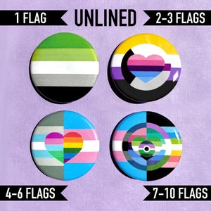 Custom Pride Flag Button LGBTQ Pride image 4