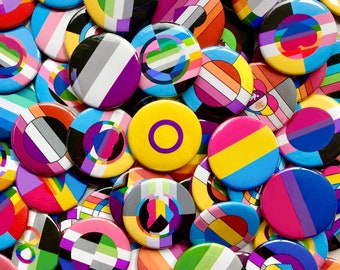 Custom Pride Flag Button | LGBTQ Pride