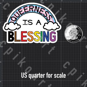 Queerness Is A Blessing Sticker | LGBTQ Pride image 7