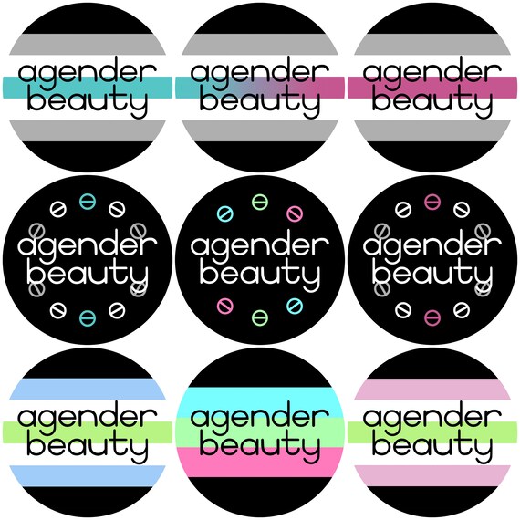 Agender Beauty Buttons Pride Flag And Subtle Black Etsy