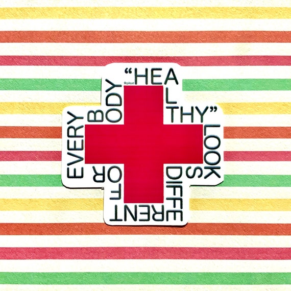 Healthy Looks Different For Every Body Sticker | Body Positivity Affirmation