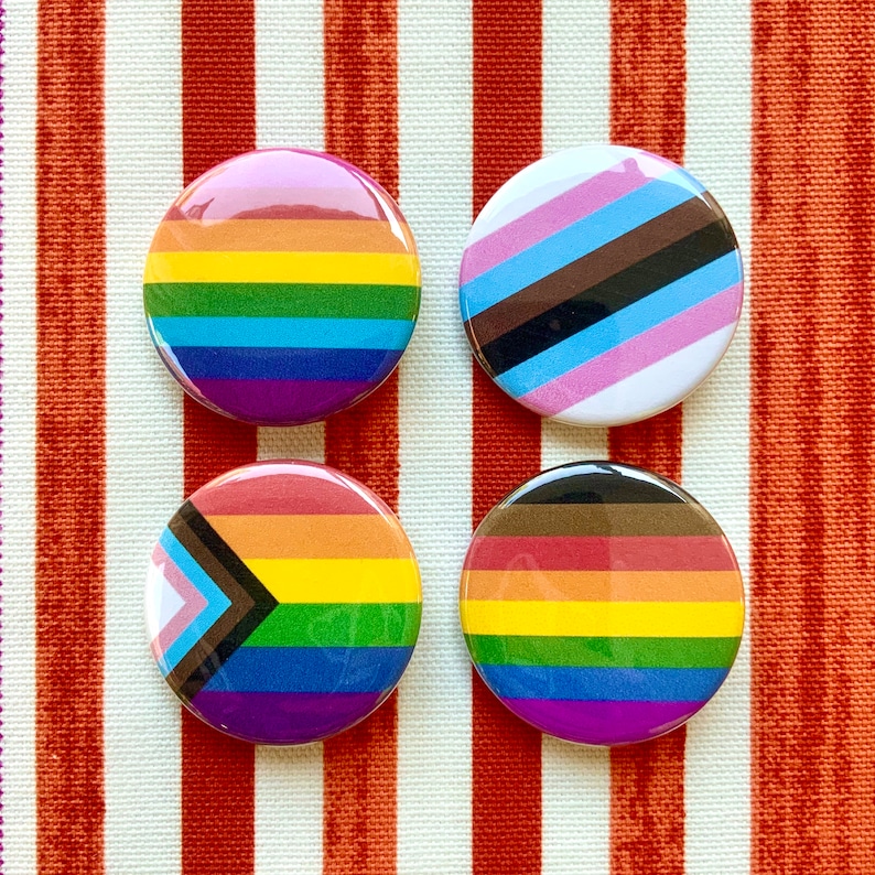 Custom Pride Flag Button LGBTQ Pride image 8