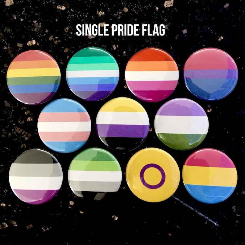 Custom Pride Flag Button LGBTQ Pride image 7