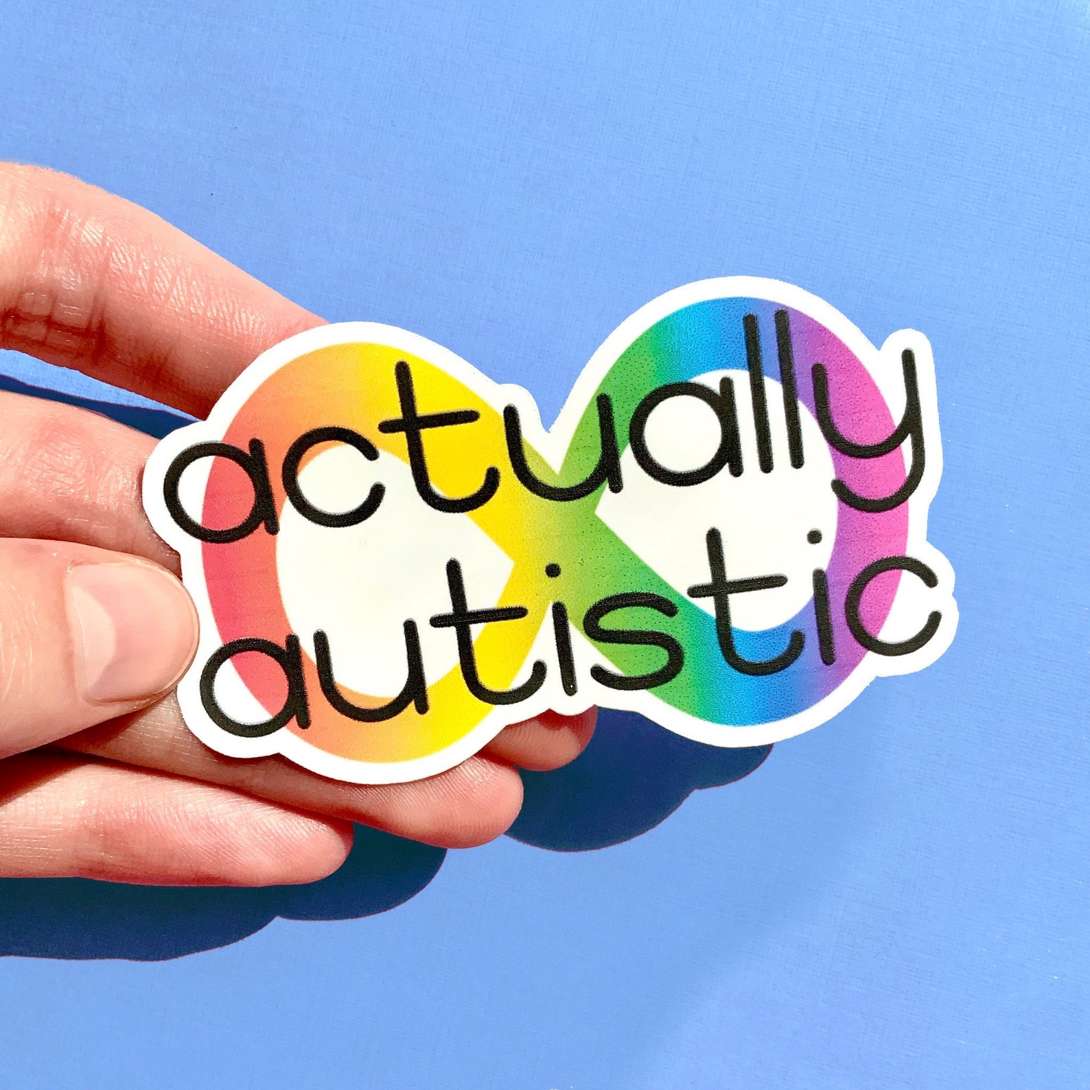 Actually Autistic Sticker | Autism Neurodivergent Disability Pride - Etsy