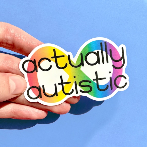 Actually Autistic Sticker // Autism ASD Neurodivergent - Etsy India