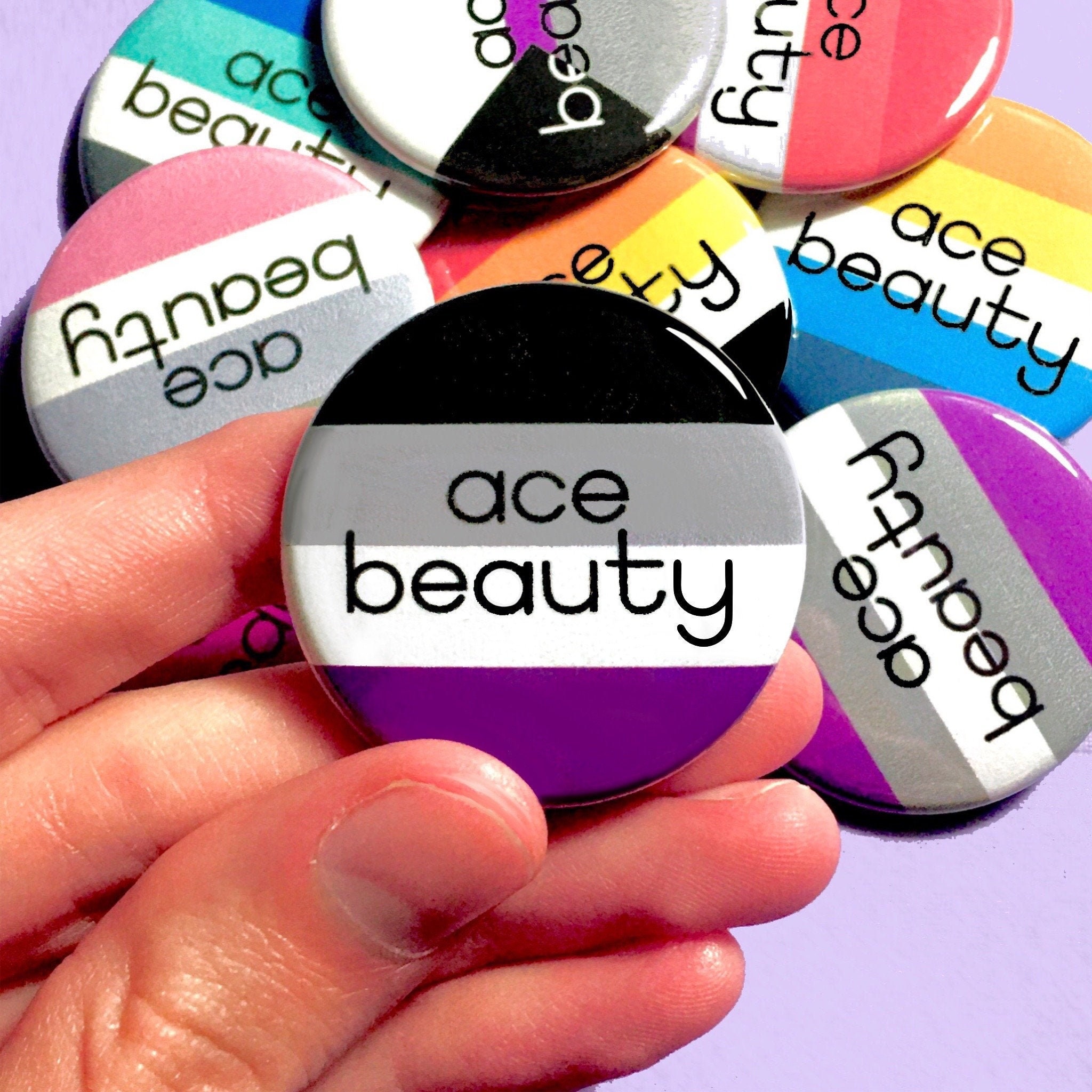 Ace Beauty Buttons Pride Flag Asexual Demisexual Etsy Ace Beauty Buttons Pride Flag Asexual Demisexual Etsy