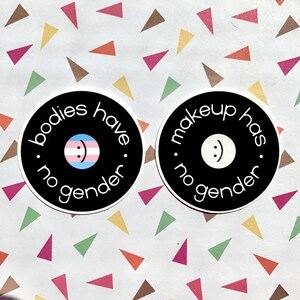 Bodies Have No Gender Sticker | Customizable Body Positivity Trans Pride