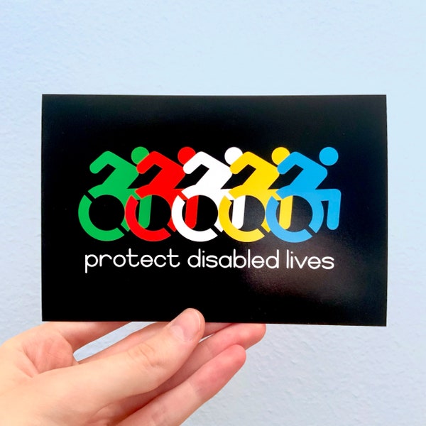 Protect Disabled Lives Art Print | Disability Pride