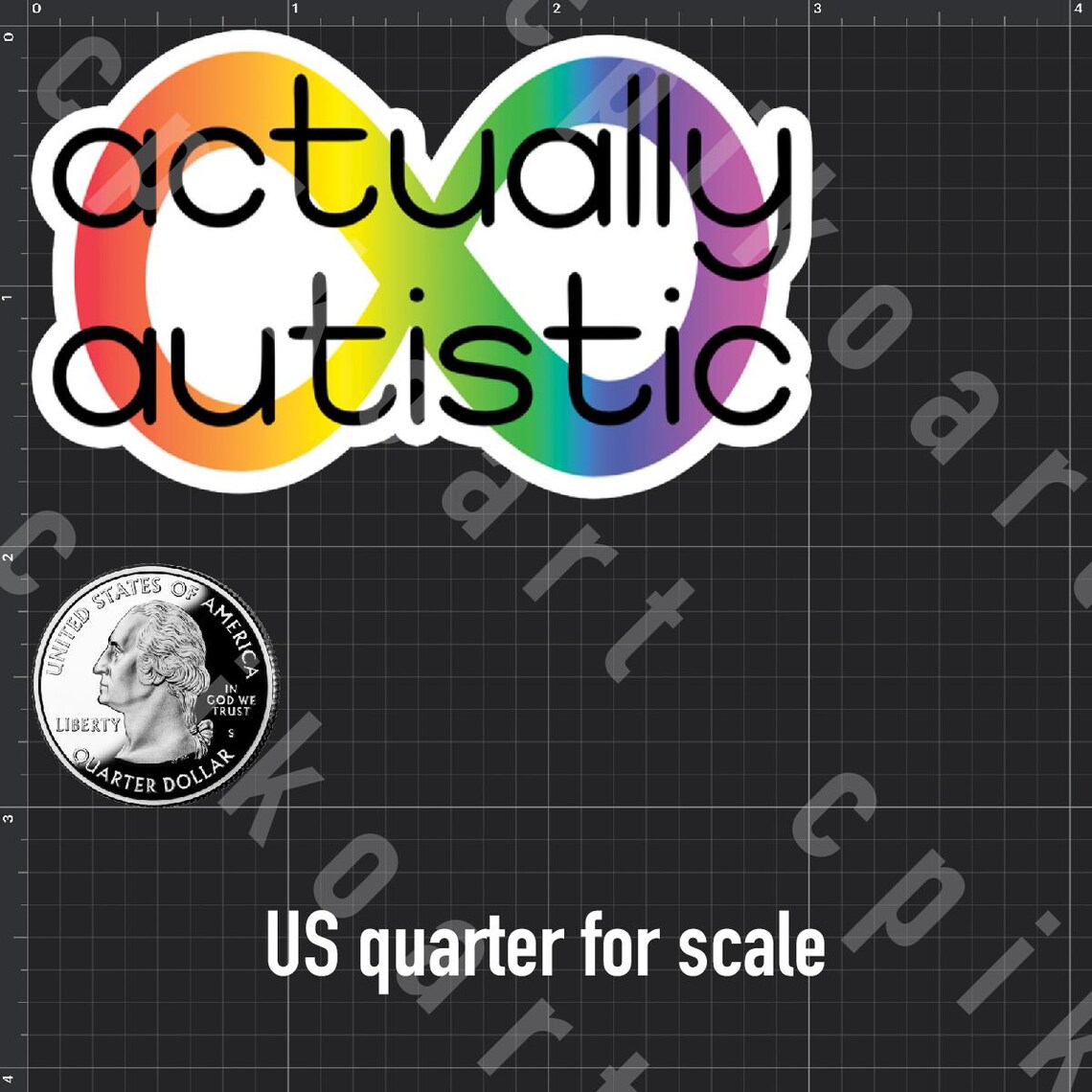 Actually Autistic Sticker | Autism Neurodivergent Disability Pride - Etsy