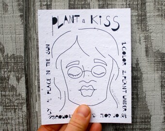 Plant a Kiss Postcards