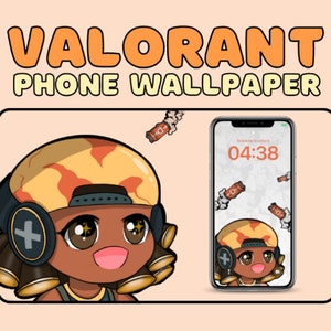 Raze Chibi VALORANT Phone Wallpaper