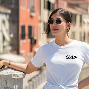 Ciao Shirt Embroidered Italy shirt Gift for Italy lover shirt Italy travel shirt Girls trip shirt