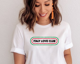 Italian Flag shirt Tricolore Italy t-shirt Gift for Italy lover Italian summer tshirt Italy Love Club Italy lovers tee