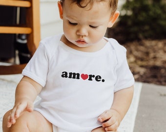 Amore baby shirt, Italian baby shirt, Italian baby shower gift, Italy Pregnancy announcement shirt, Italian language shirt
