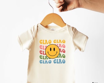 Ciao baby shirt, Italian Baby Shower Gift, Italy baby bodysuit, Italian baby shirt, Italian themed Shirt, Italy Pregnancy Announcement