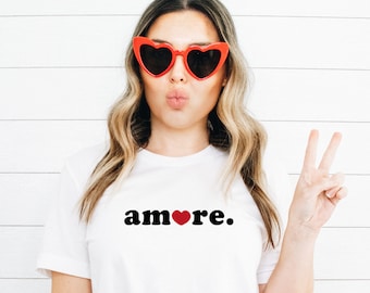 Amore Shirt - Italy Valentine T-Shirt - Valentine love shirt - Italian Shirt- Gift for Italy Lovers